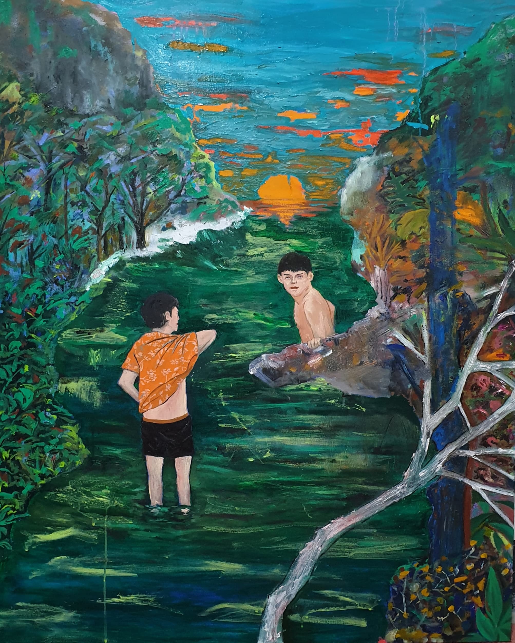 Between the cliffs
