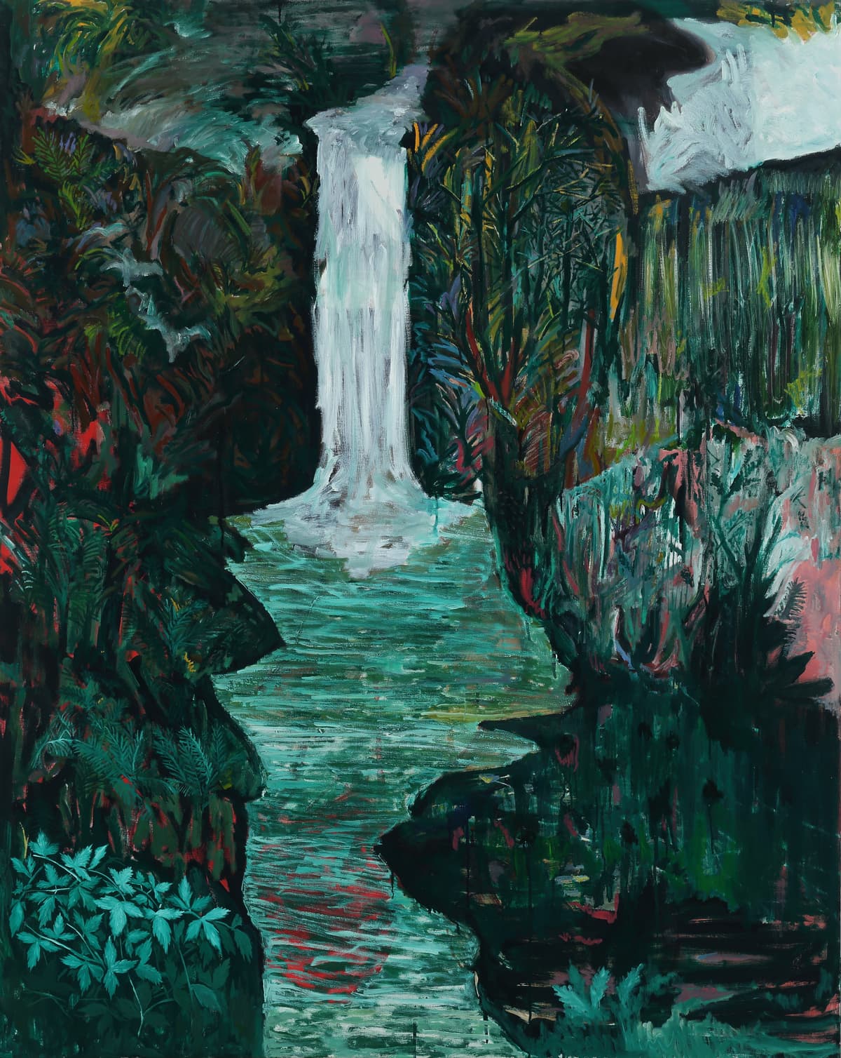 Green Waterfall.162x130cm