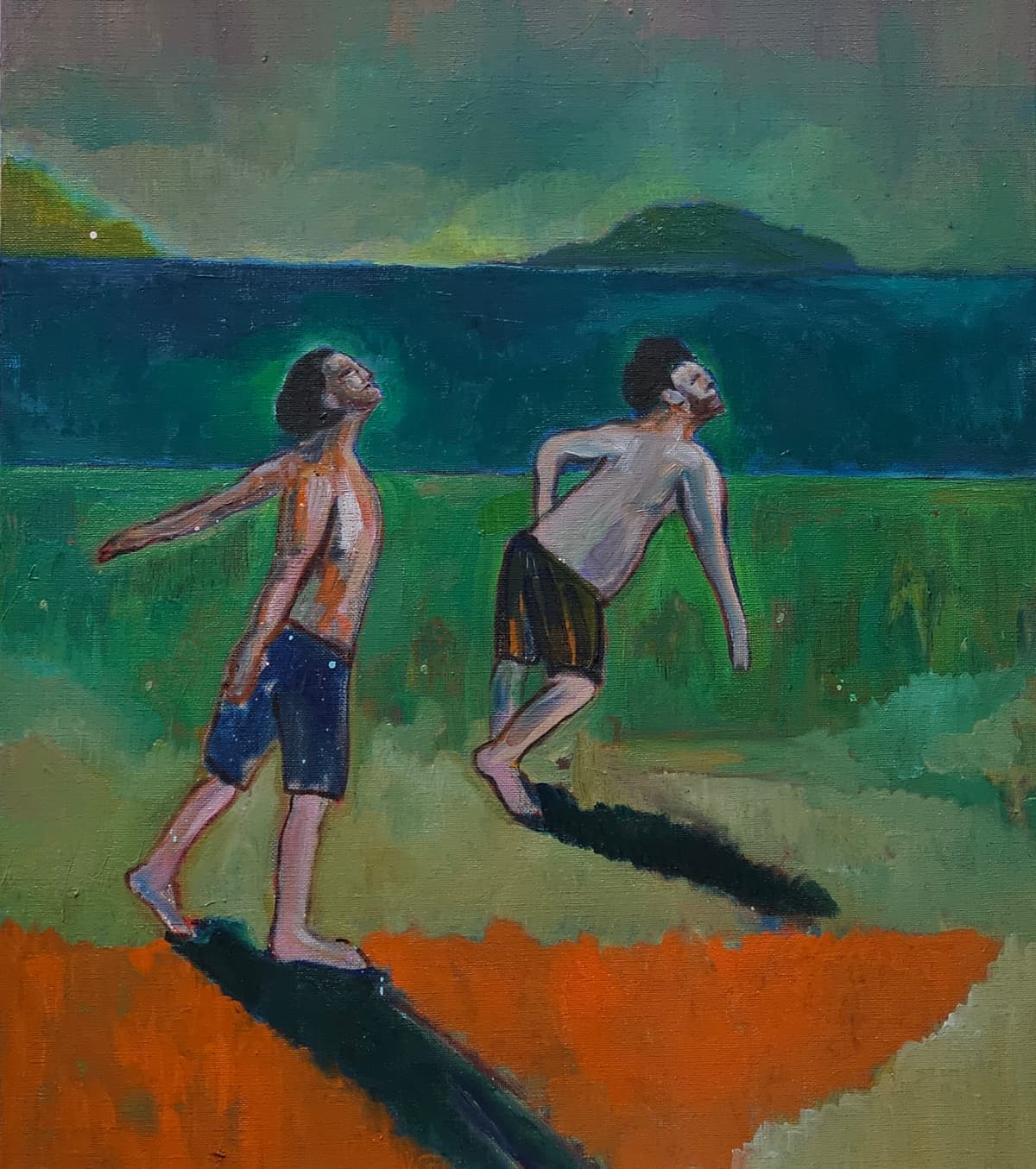 Mixed. 53 x 45 cm. Oil on canvas. 2024